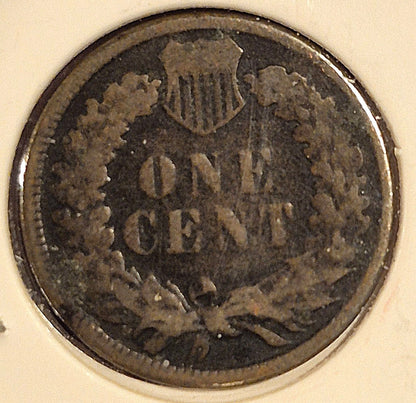 1881-1882-1883 LOT OF (3) INDIAN HEAD CENTS , G-VG Features, Exact Coins Shown