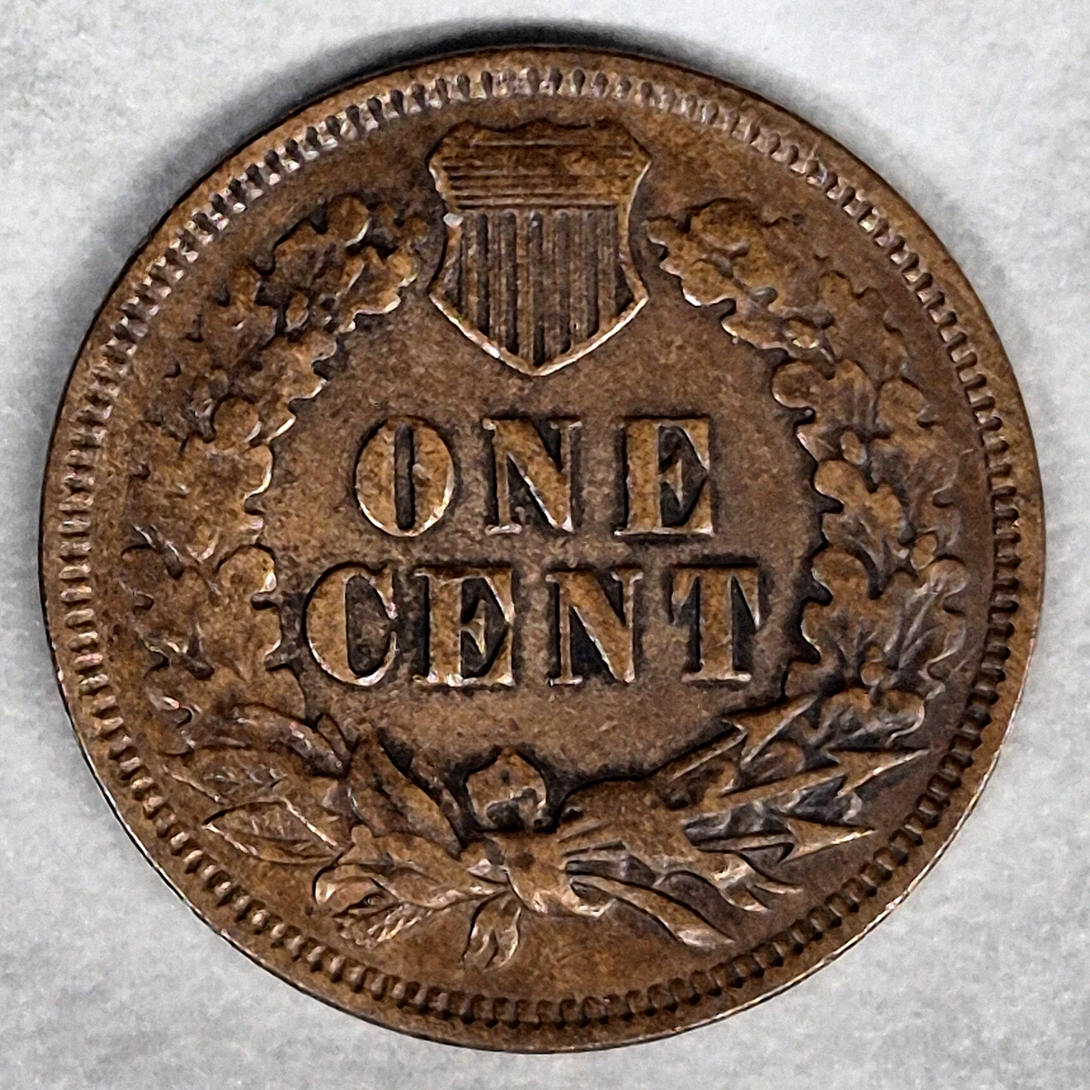 1870 Indian Head Cent Penny 1C AU About Uncirculated Semi Key Low Mintage Bronze