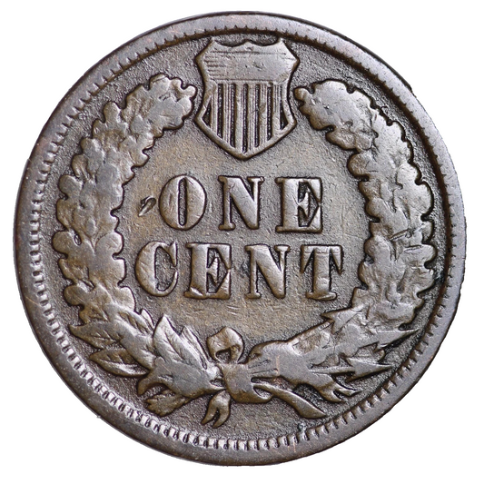 1896 Indian Head Cent Good - Very Good Condition Average Circulated Copper Penny