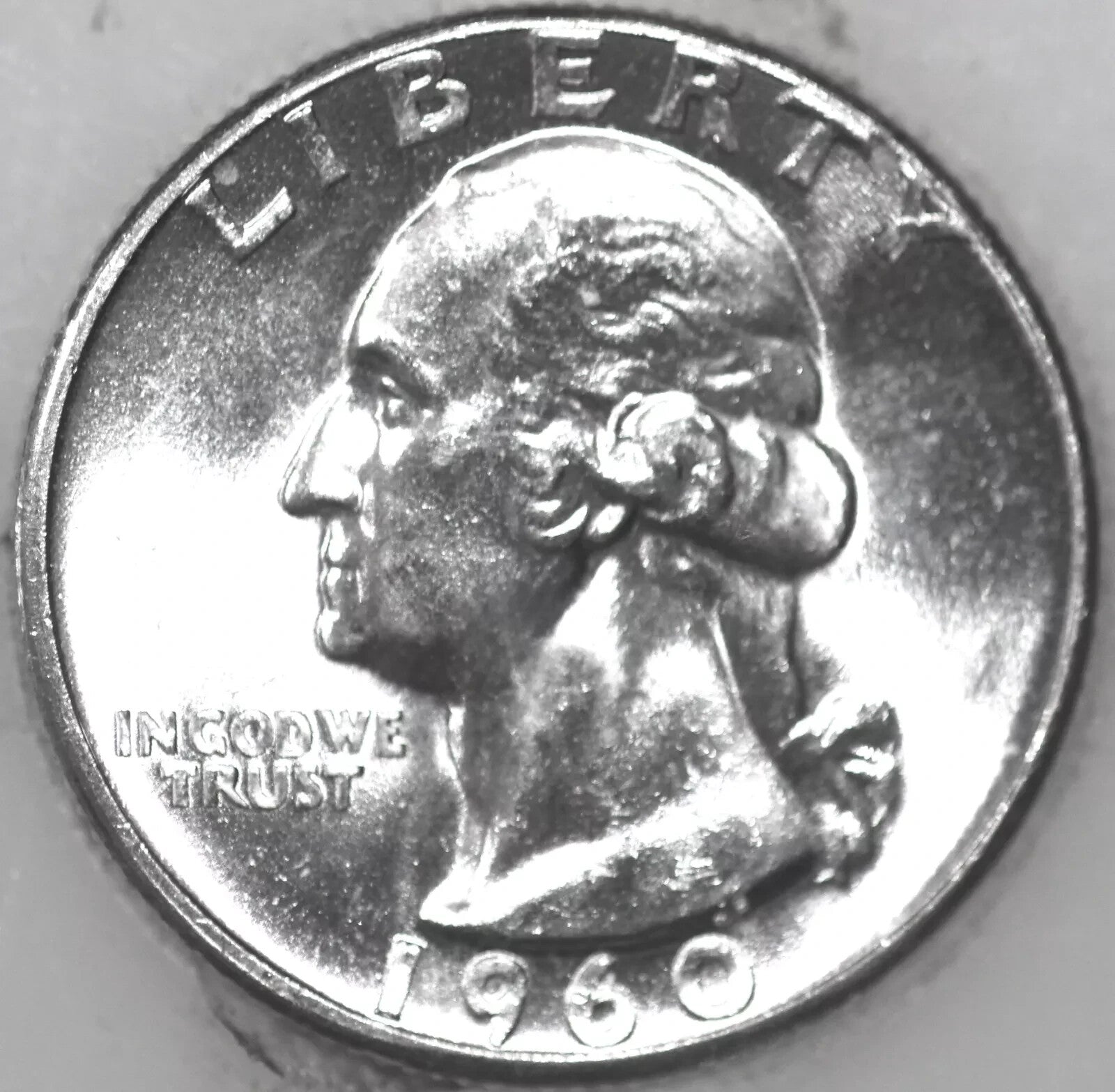 1960-P Washington Silver Quarter 25c BU Brilliant Uncirculated From OBW Roll