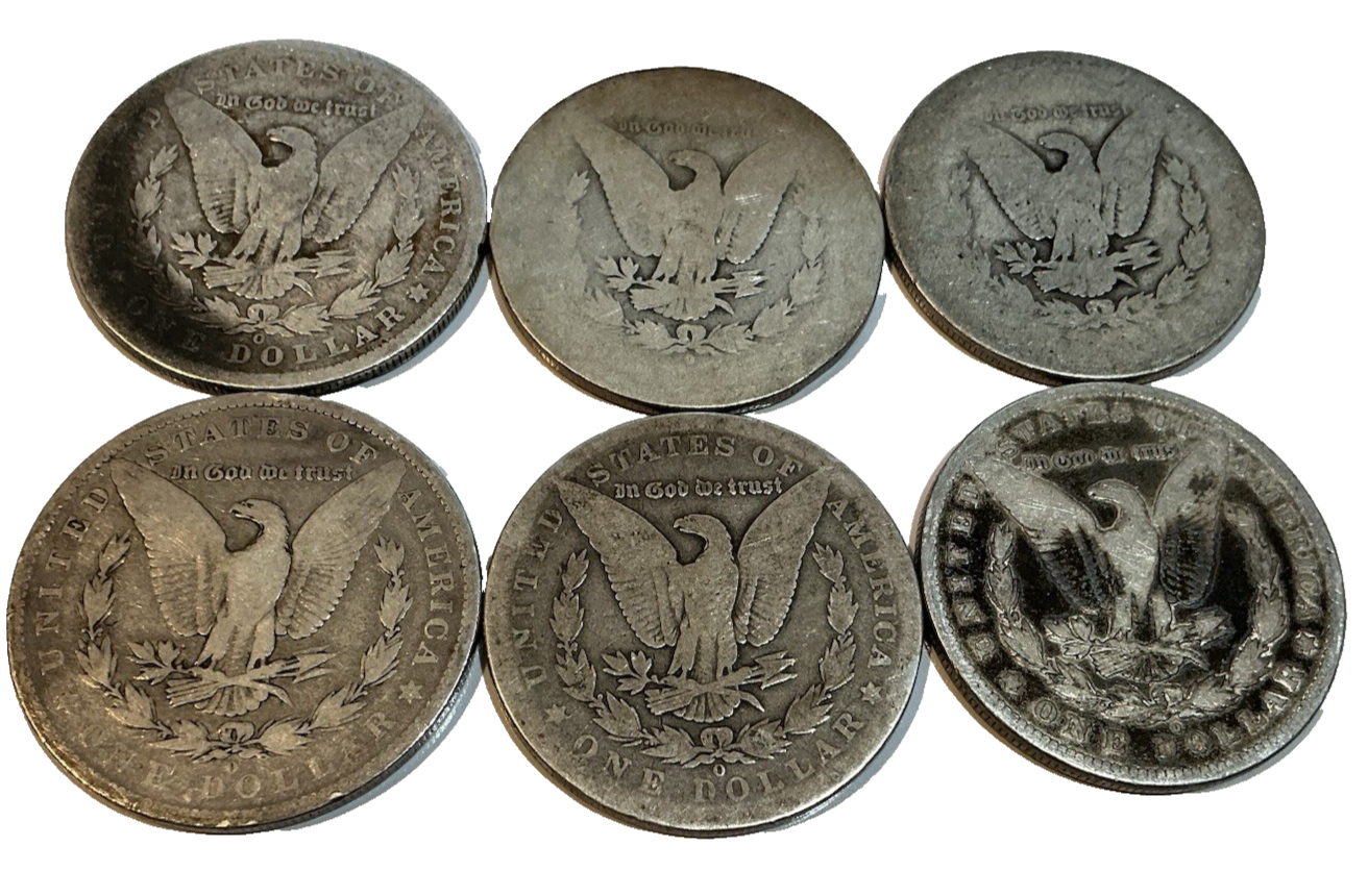 🔥 1878-1904 Morgan 90% SILVER Dollar Random Year Pre 1921 Coin Worn AG02 +