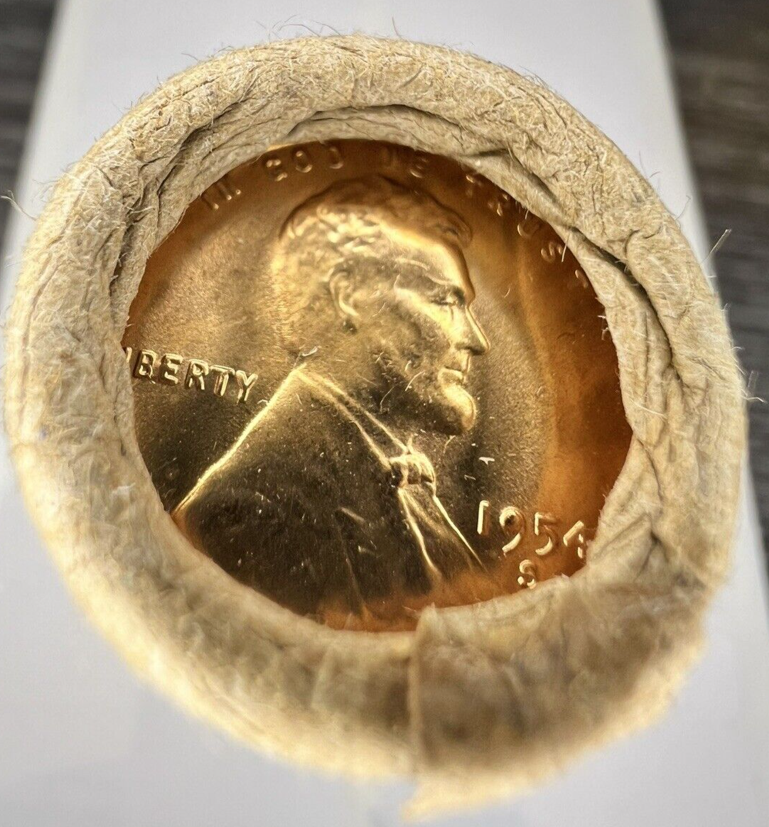 1954 S Lincoln Wheat Cent BU Uncirculated Mint State 1c Coin From OBW BoA