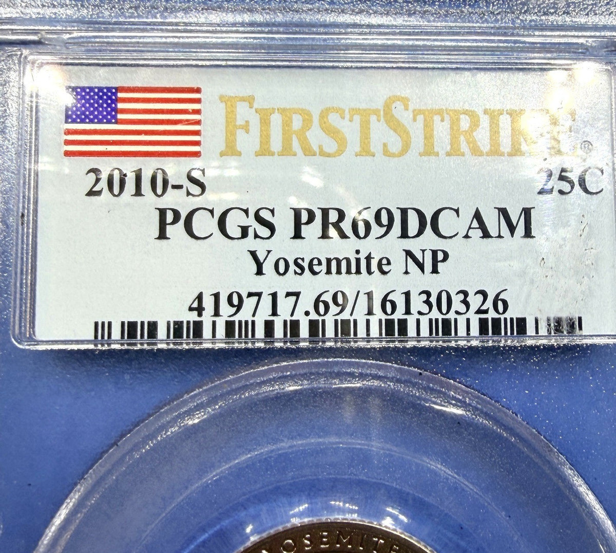 2010-S Yosemite National Park Quarter 25C PCGS PR69DCAM First Strike ATB Proof - view 5