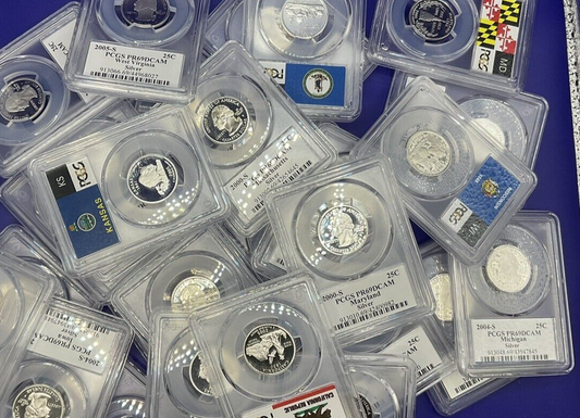 💥 90% SILVER PROOF COINS 💰 1  PCGS Graded PR69DCAM U.S. Mint 💰 + QTY Bonus