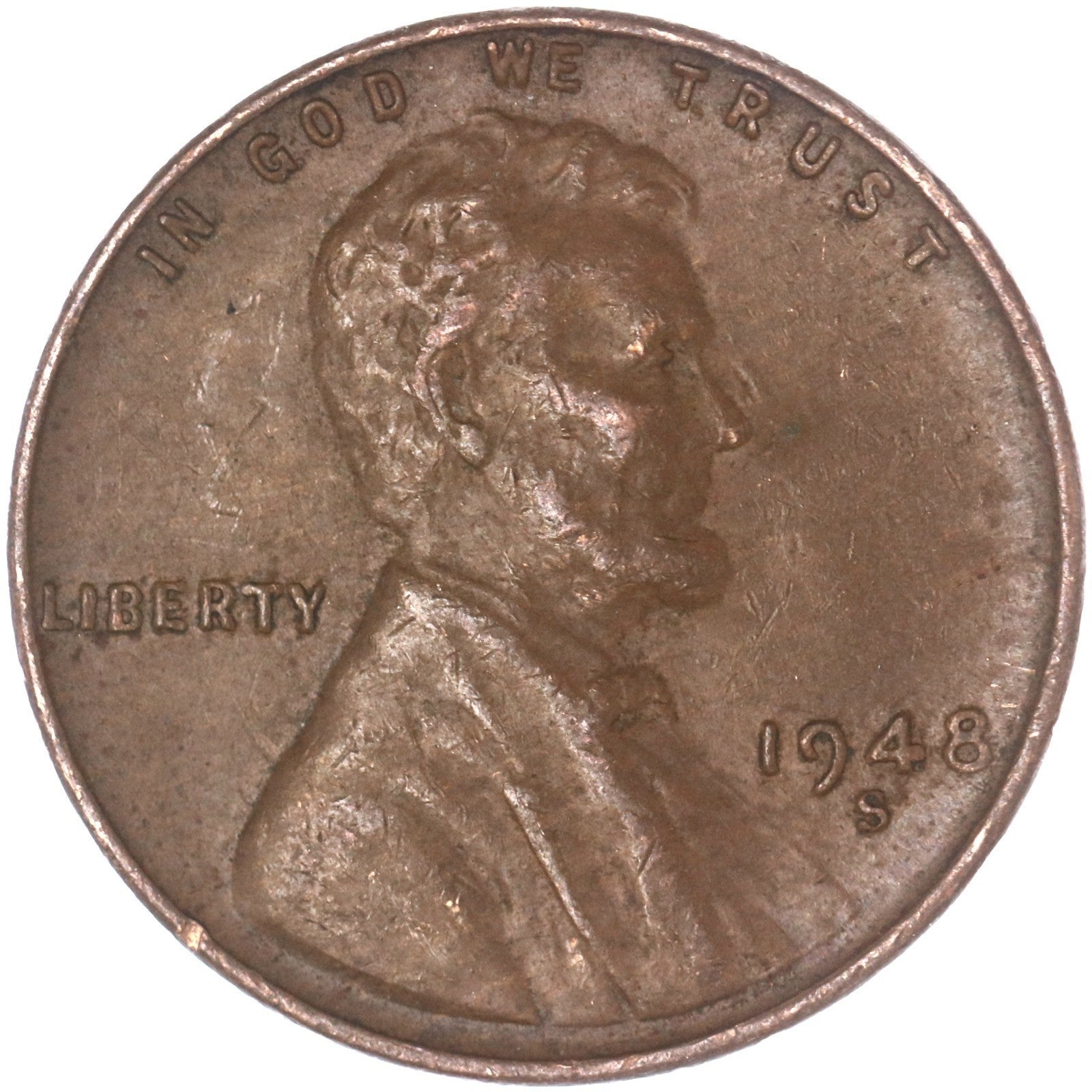 1948 S Lincoln Wheat Cent 🔥From OBW Bank Roll🔥 Average Circulated Copper Coin
