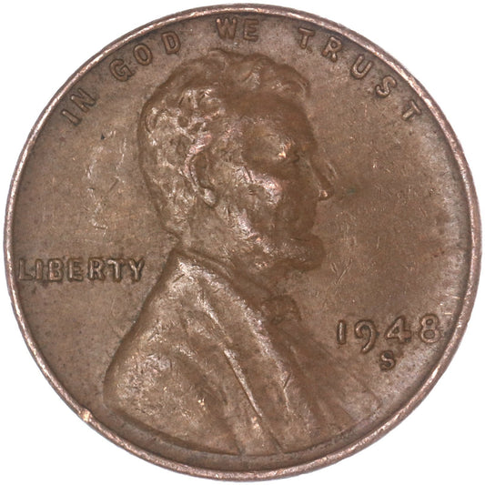 1948 S Lincoln Wheat Cent 🔥From OBW Bank Roll🔥 Average Circulated Copper Coin