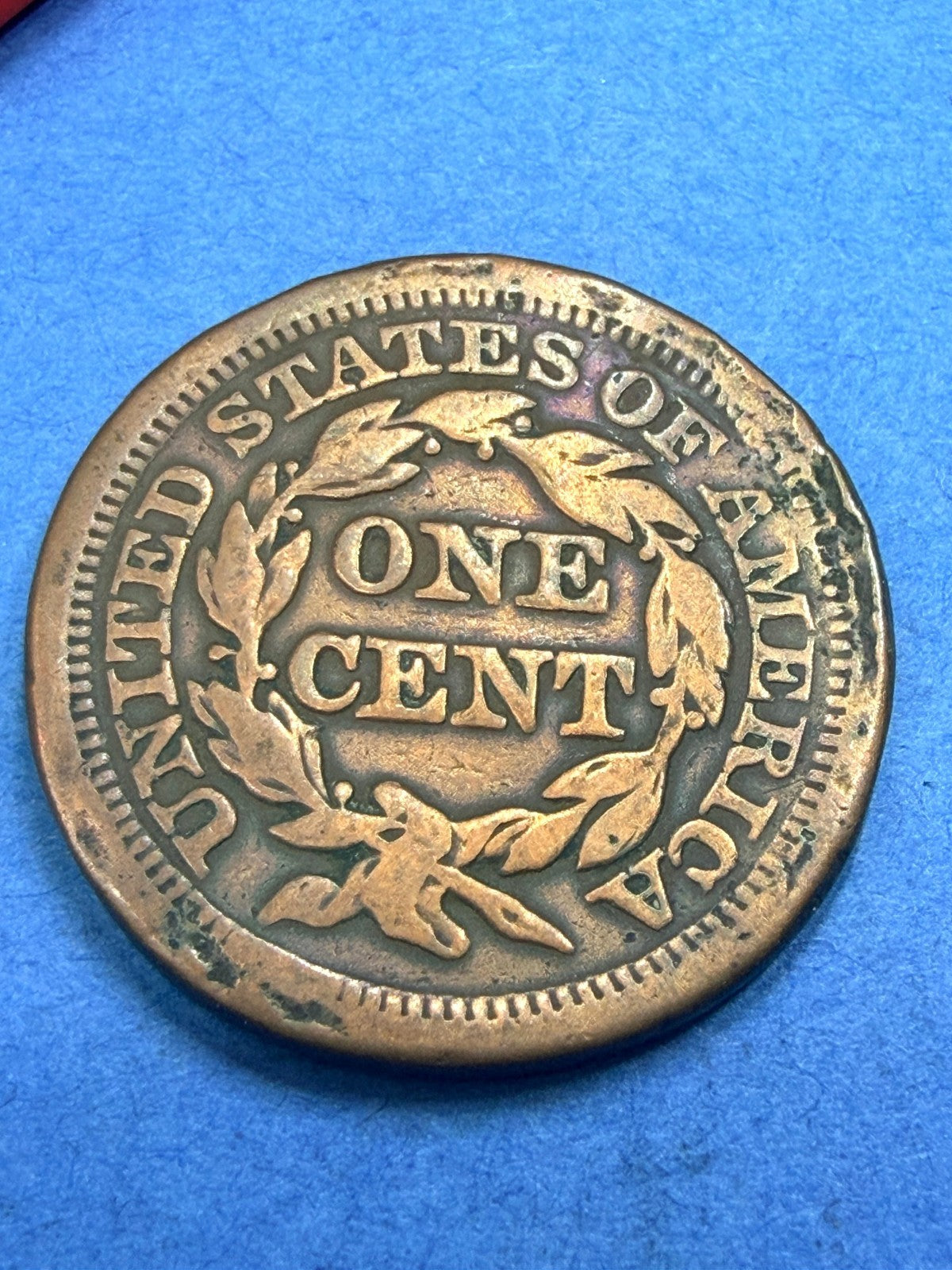 1853 Braided Hair Large Cent 1C F Fine Attractive Surfaces Pre Civil War Copper