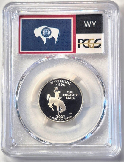 2007 S State Quarter Set 90% Silver PCGS High Graded PR69DCAM (MT/WA/ID/WY/UT)