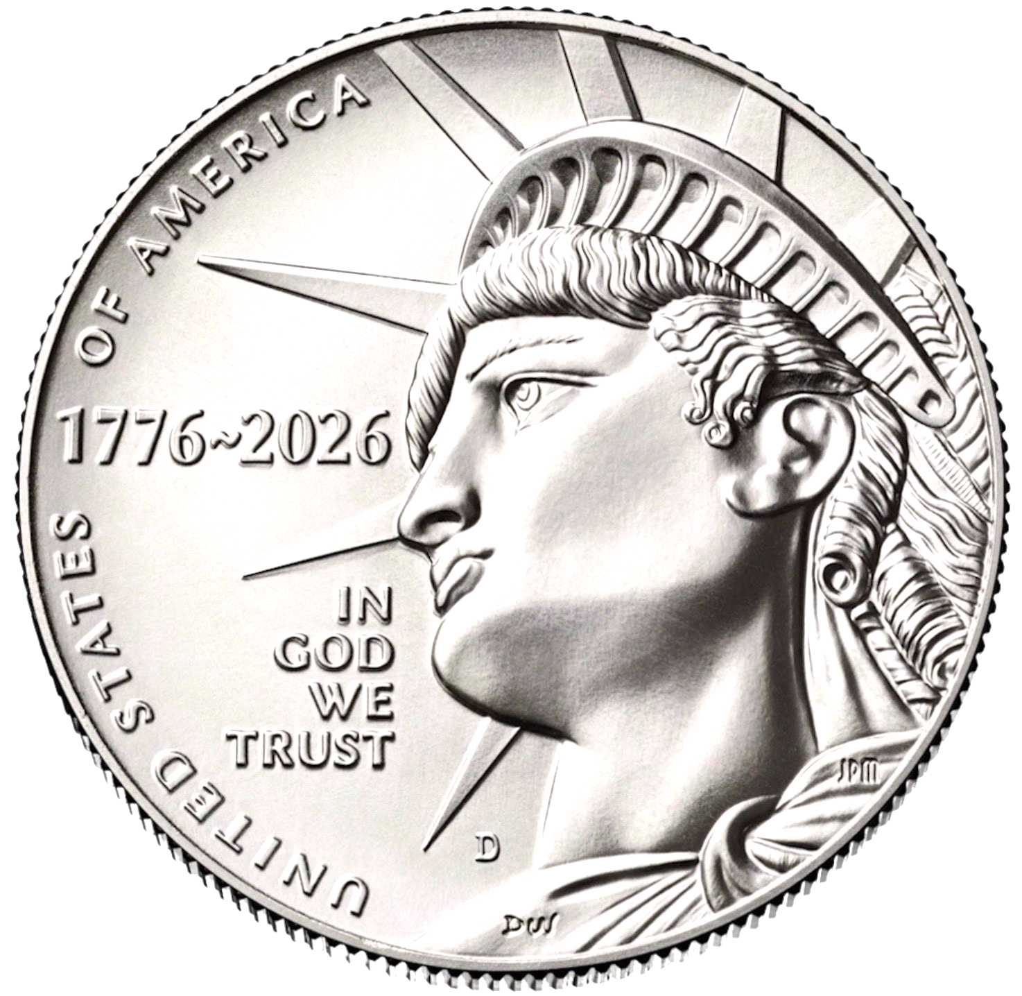 2026 SemiQuincentennial Enduring Liberty BU Half Dollar P&D 2 Coins Frm Mint Bag