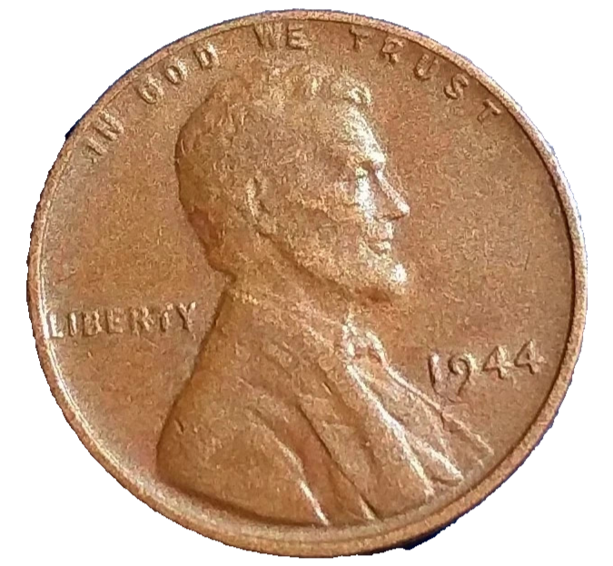 1944 P Lincoln Cent Average Circulated Condition Copper Penny San Francisco Mint