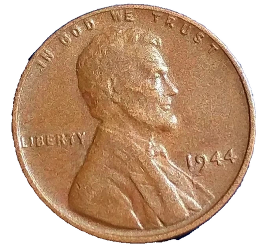 1944 P Lincoln Cent Average Circulated Condition Copper Penny San Francisco Mint
