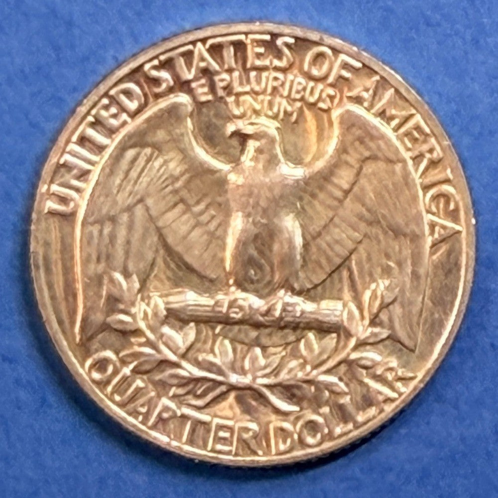 1963 Proof Washington Quarter 25C 90% Silver BU Toned Proof US Coin