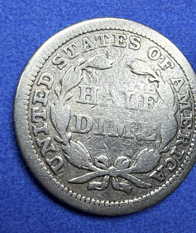 1853 Seated Liberty Half Dime Arrows at Date 90% Silver Fine Bold Date Type Coin