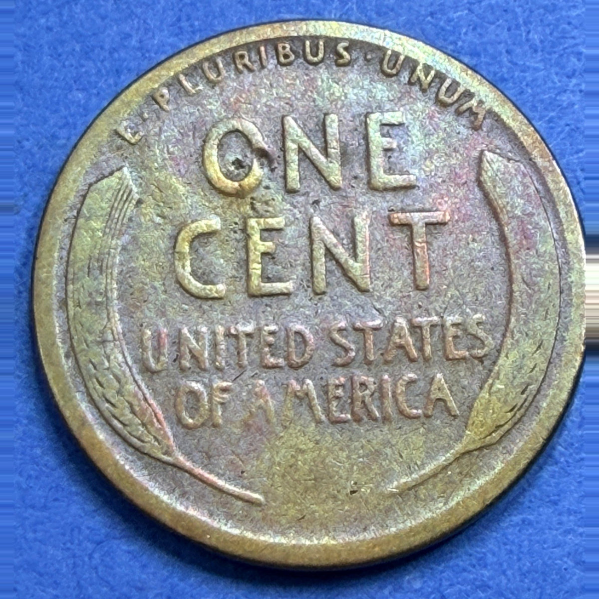 1913-S Lincoln Wheat Cent Semi-Key Date AU San Francisco Mint Toned Coin