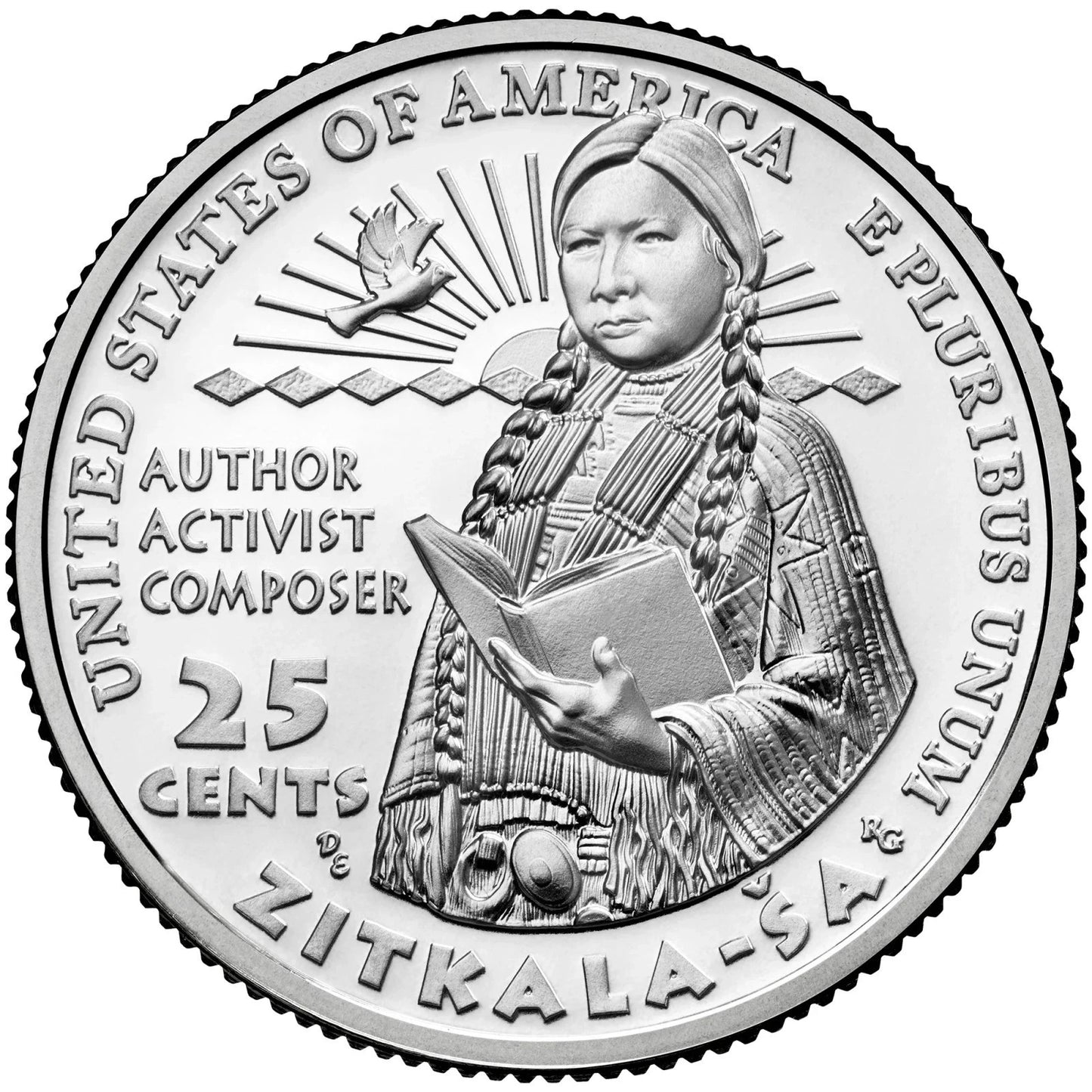 2024-D Zitkala-Sa American Womens Quarter Uncirculated Coin From US Mint Roll