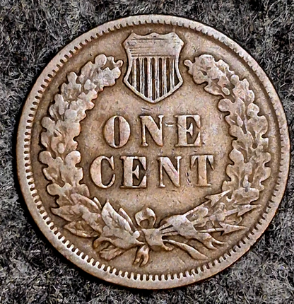 1883 Indian Head Cent Penny VF Features Part Liberty, Receive Coin Pictured 1C