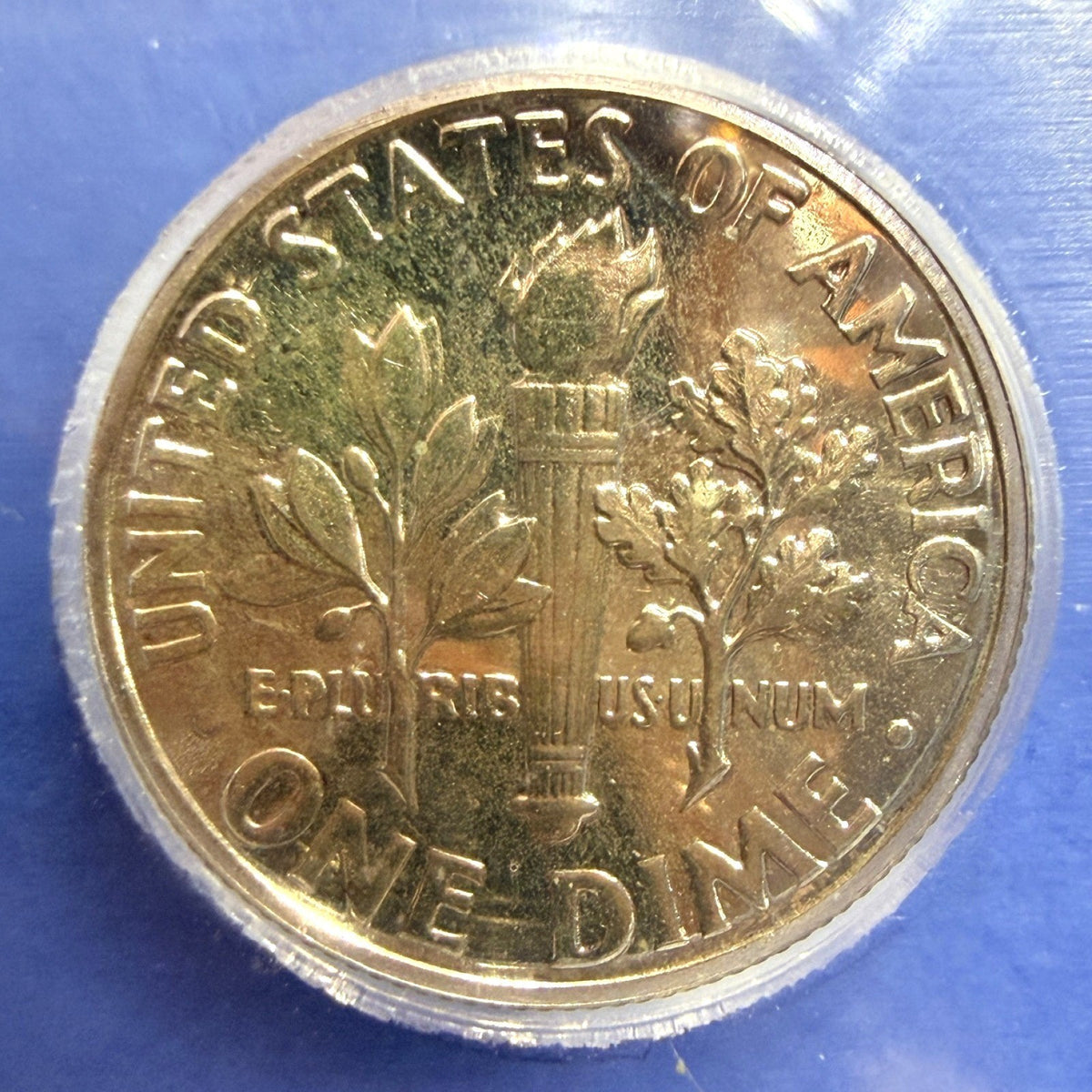 1962 Roosevelt Dime Proof ICG PR66 90% Silver 10C Golden Toned US Proof Coin