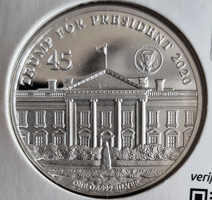 2020 Trump 45th US President 1 Troy oz .999 Silver Round Limited #129/10,000 TEP