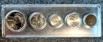 Unique 1776-2026 USA BU 4 Coin Set PLUS Centennial Era AG 1876 Indian Head Cent