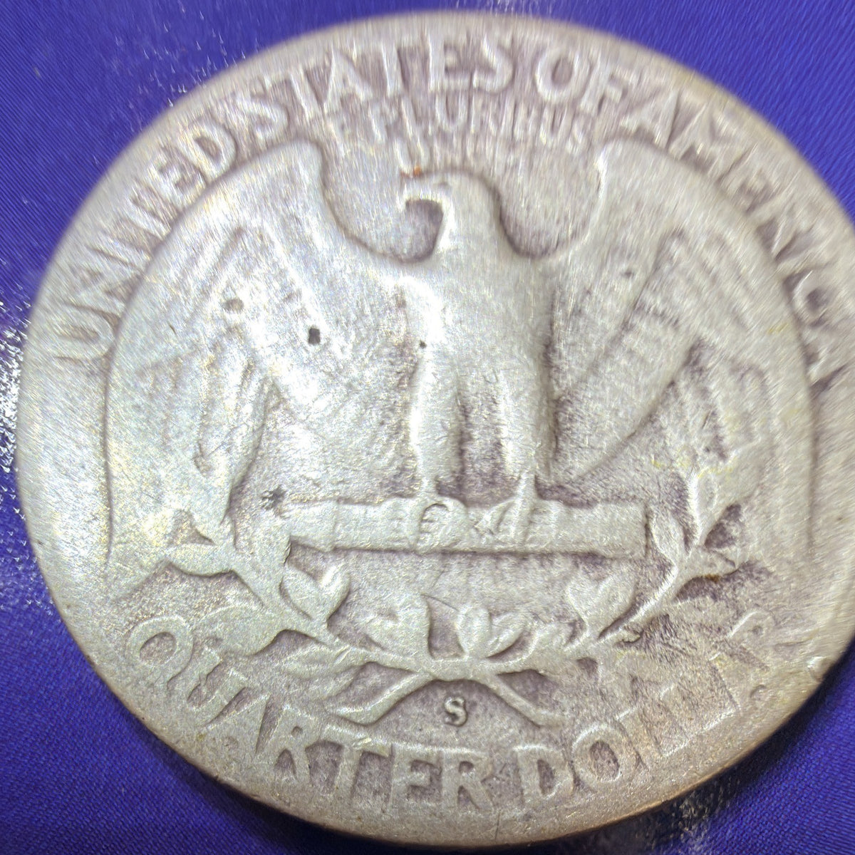 1948-S Washington Quarter 25c F Fine 90% Silver San Francisco Mint Coin