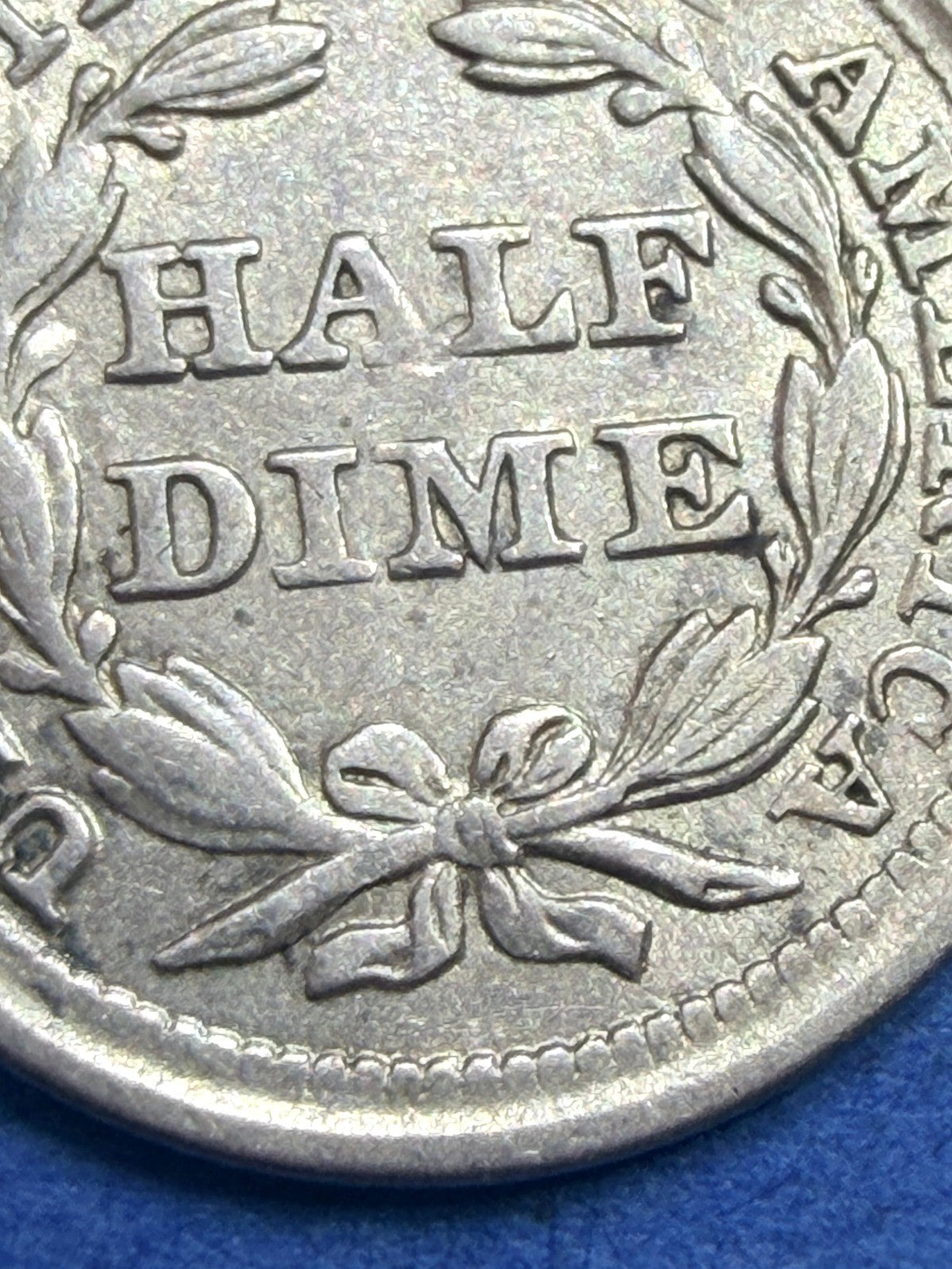 1857 Seated Liberty Half Dime H10C AU About Unc 90% Silver Pre Civil War Coin
