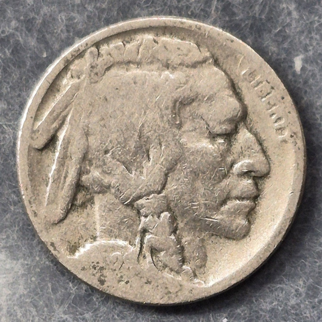 1928-S Buffalo Nickel 5C Indian Head San Francisco Mint Low Mintage 6.9M Coin AG