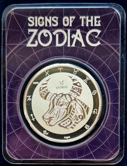2022 Tokelau 1 oz .999 Silver $5 Zodiac Series: Taurus BU (TEP)