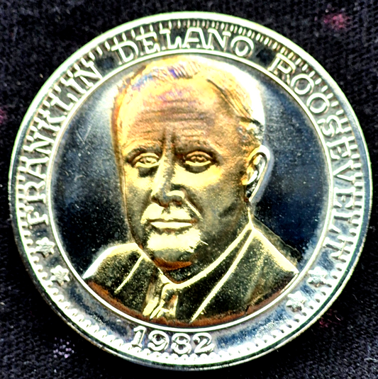 Commemorative Coin Franklin Delano Roosevelt 1982 100th Anniversary