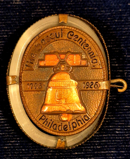 Vintage 1926 Philadelphia Sesqui-Centennial Expo Souvenir Bell Lapel Pin