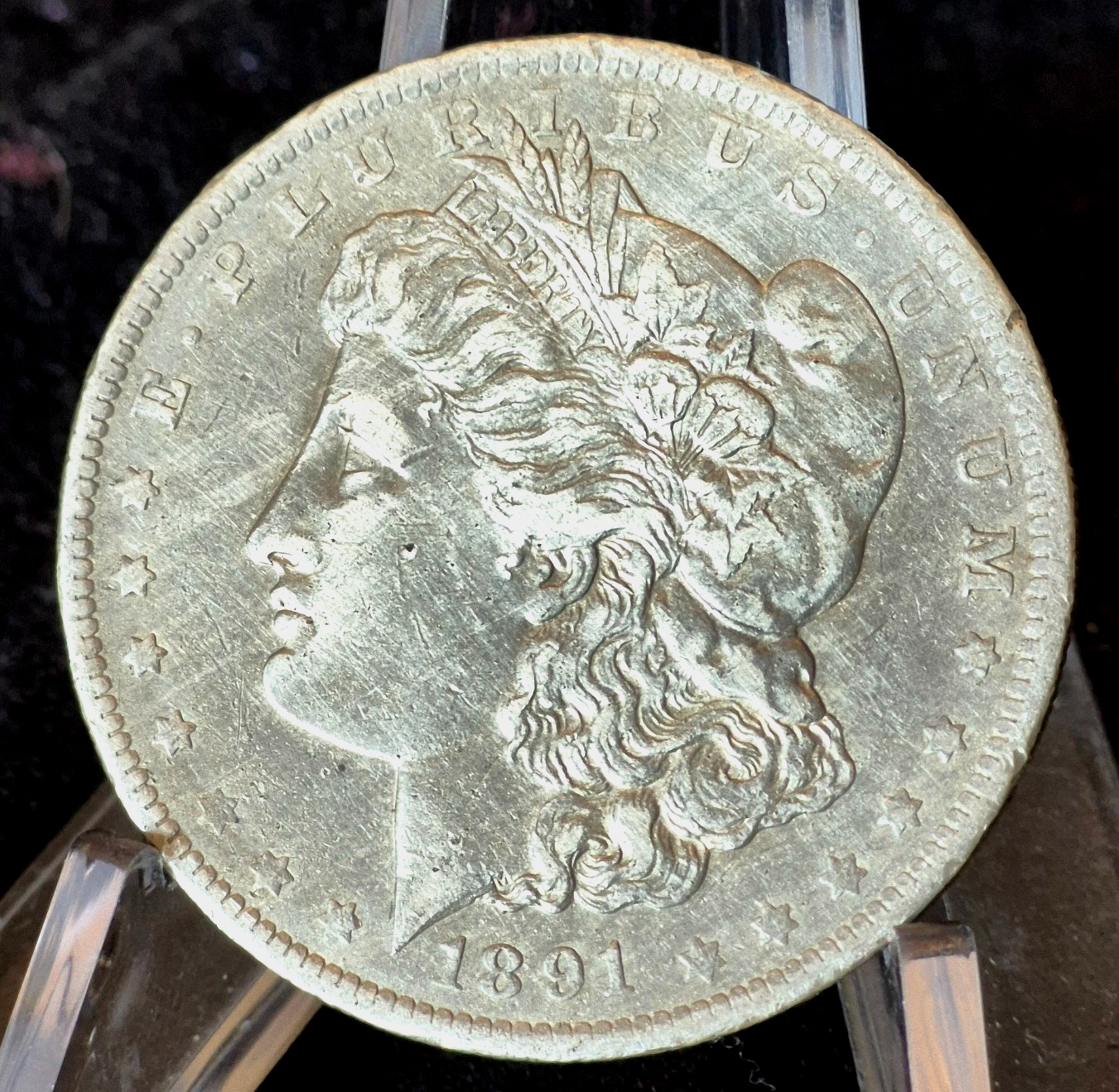 1891-O Morgan Dollar Crisp AU++ Features 90% Silver Premium Date $1 US Coin
