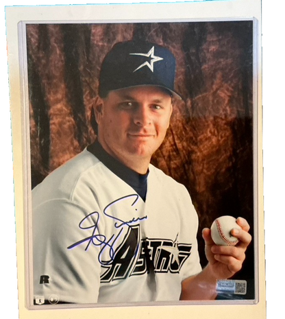 ⚾️   John Hudek Signed 8x10 Licensed Photo COA: BAS Beckett Houston Astros Pitch