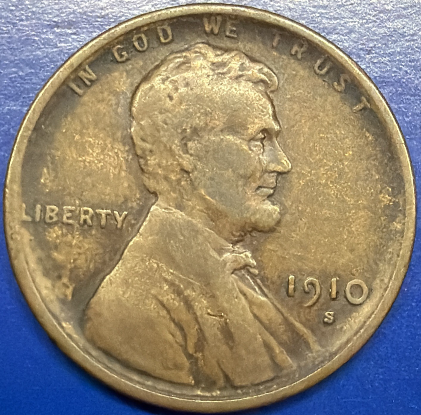 1910 S Lincoln Wheat Cent VF Features SEMI-KEY DATE Low Mintage Coin 1371