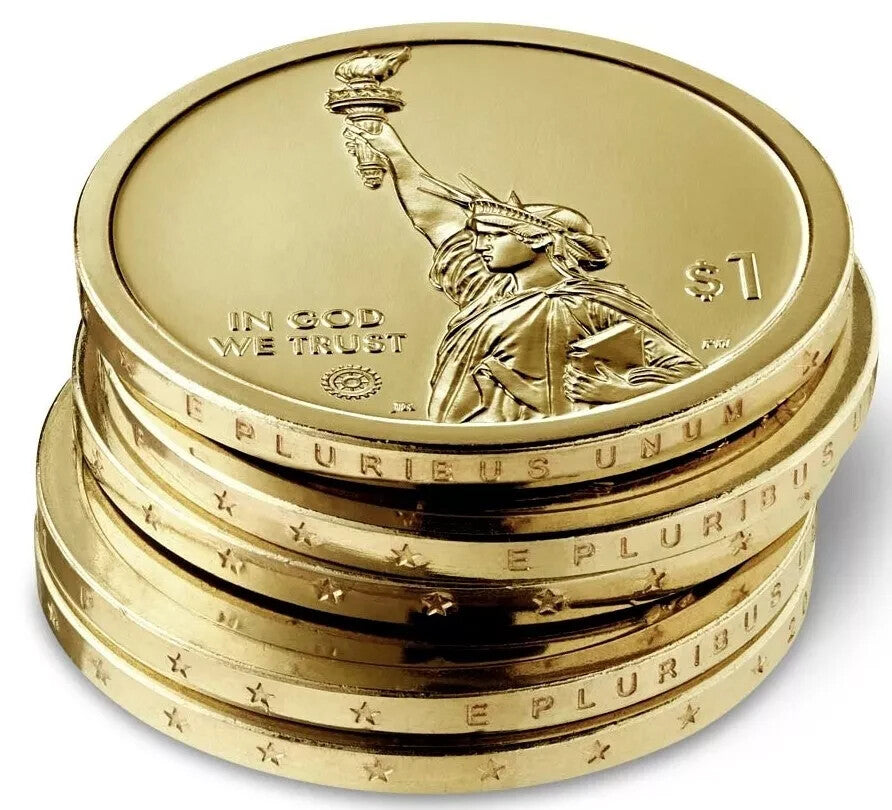 Set of 2 - P & D - 2023 INDIANA American Innovation $1 Coins From Mint Rolls