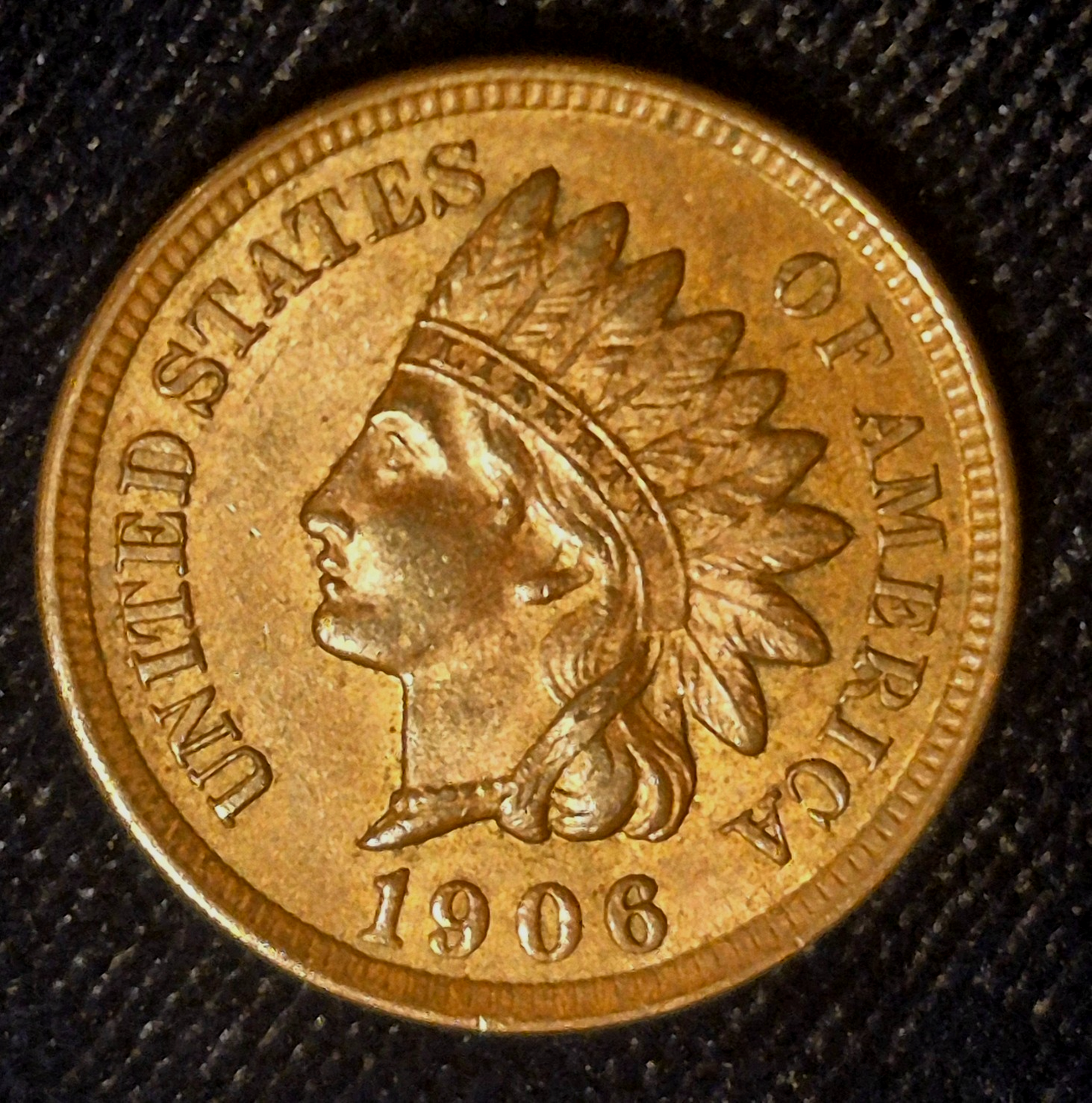 🔥 1906 INDIAN HEAD Cent - FULL LIBERTY, 4 DIAMONDS, Crisp AU+/MS Features 1C