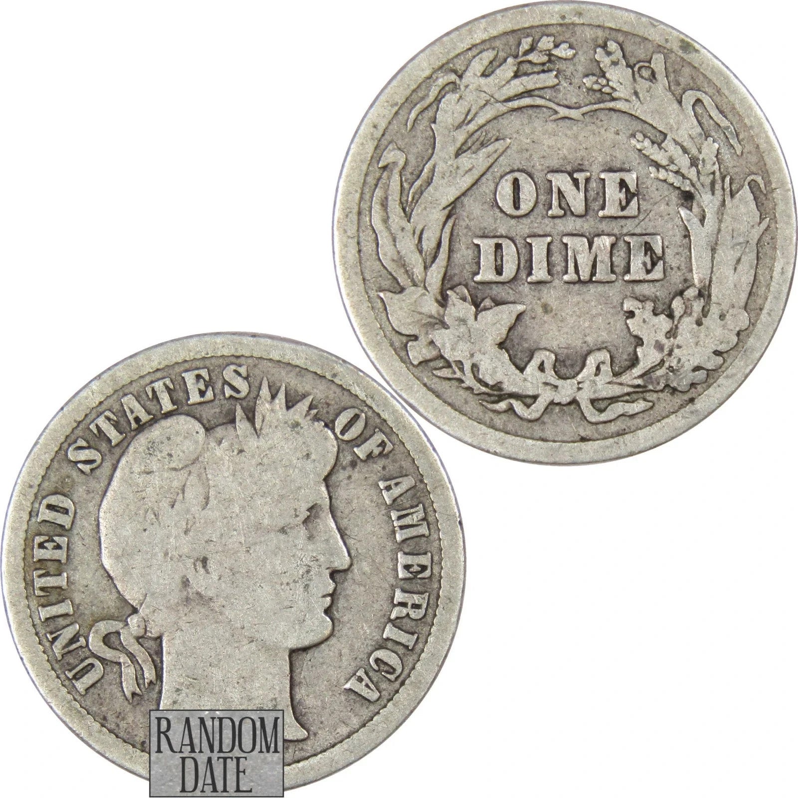 ✅ 1 Barber Dime (G - VG) Average Condition Random Selection 90% SILVER Coin