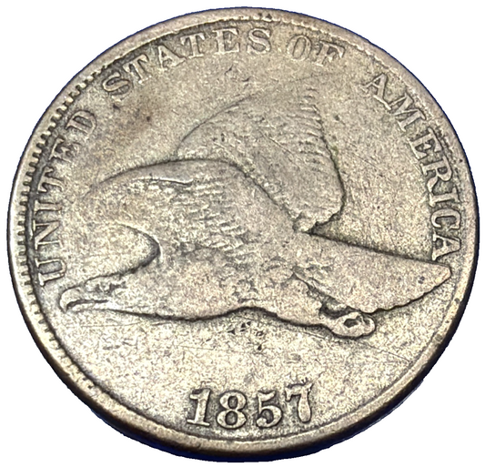 1857 Flying Eagle One Cent Nice Detail Only Minted for 3 Yrs the 1st Small Cent
