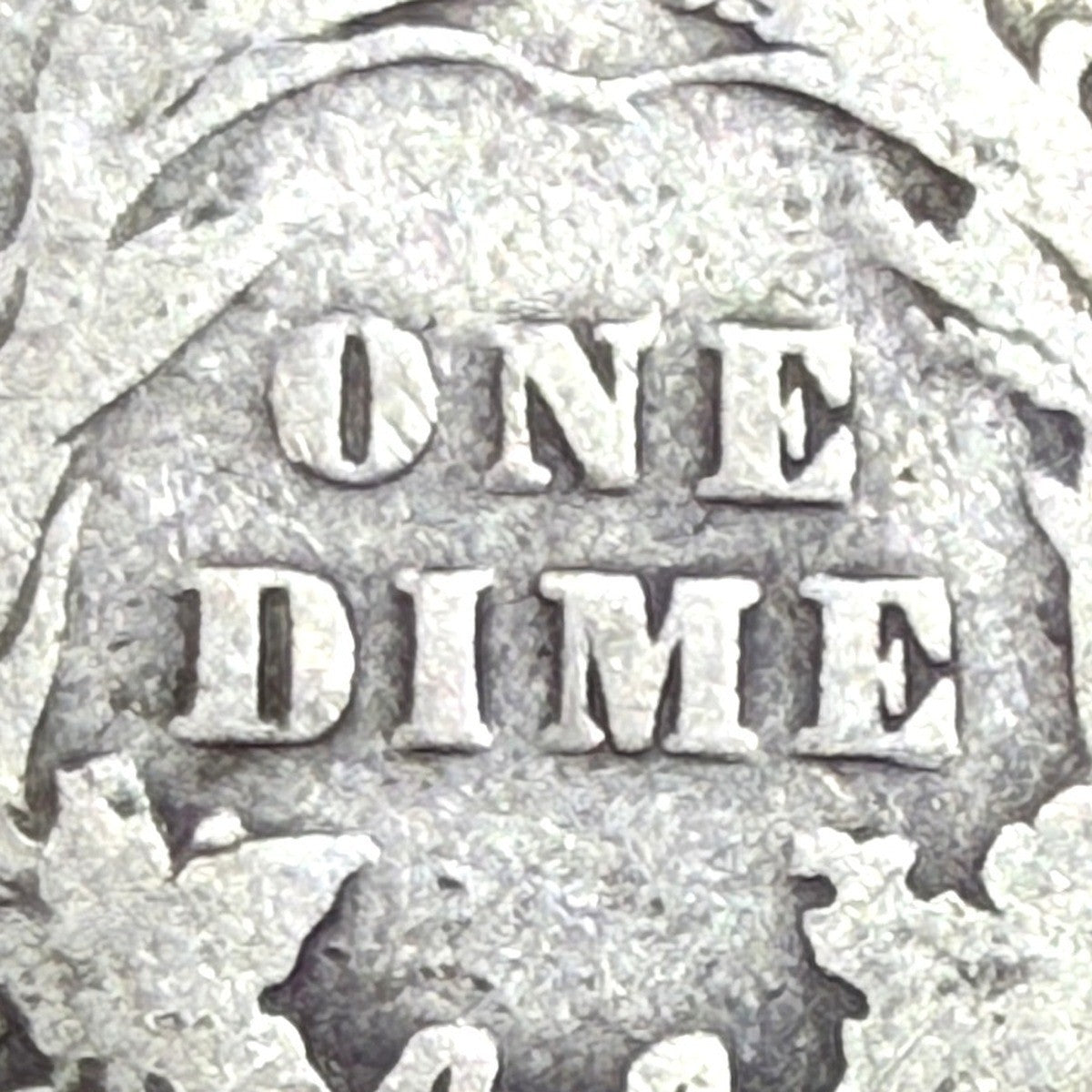 1908 Barber Dime 10C G Good 90% Silver Philadelphia Liberty Head Antique US Coin