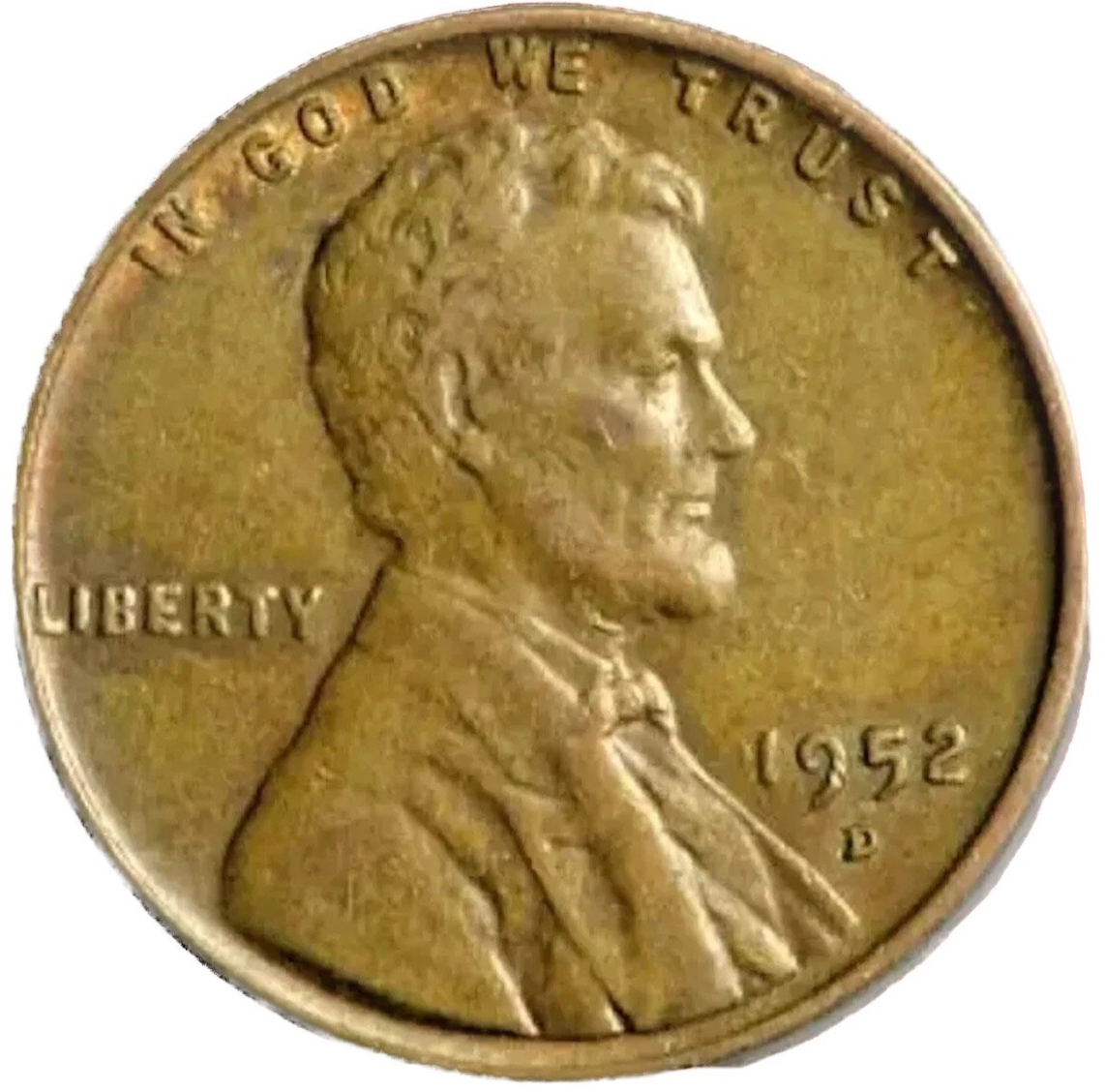 1952 D Lincoln Cent Good - Very Good  (G-VG) Circulated Condition Copper Penny