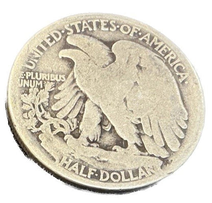⭐️1917 Walking Liberty 90% Silver Half Dollar Early Year Average Circulated Coin