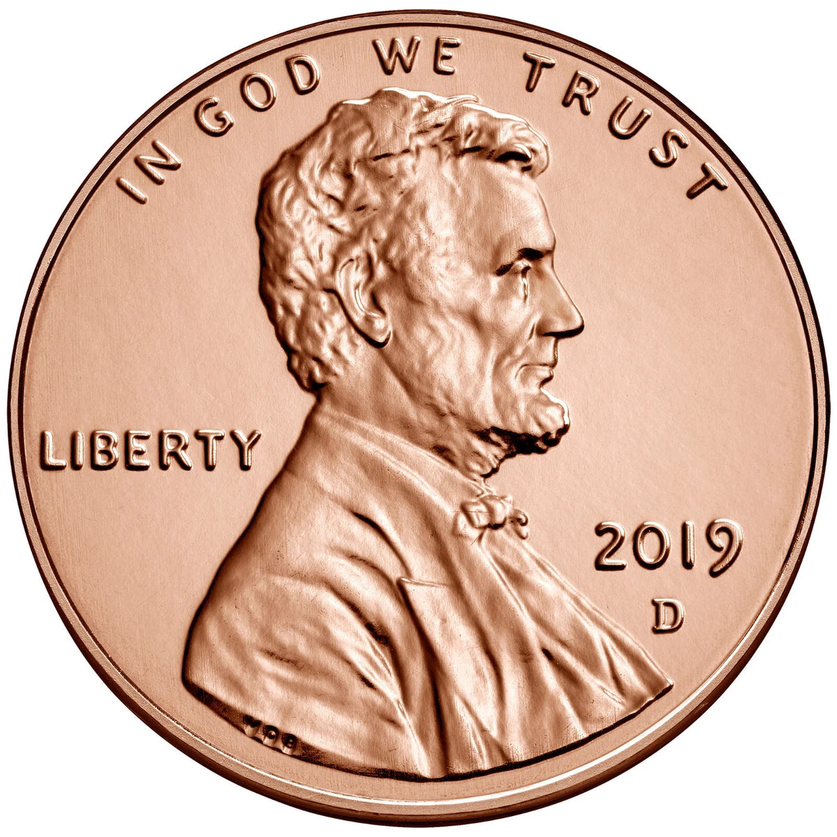 2019 D Lincoln Shield Cent BRILLIANT UNCIRCULATED RED Penny US Mint 1c Coin