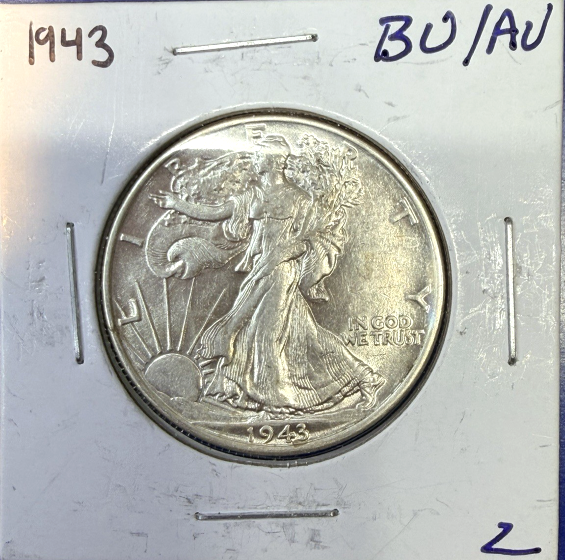 LOT OF 4 ~ 90% Silver Walking Liberty Half Dollars Brilliant Uncirculated BU
