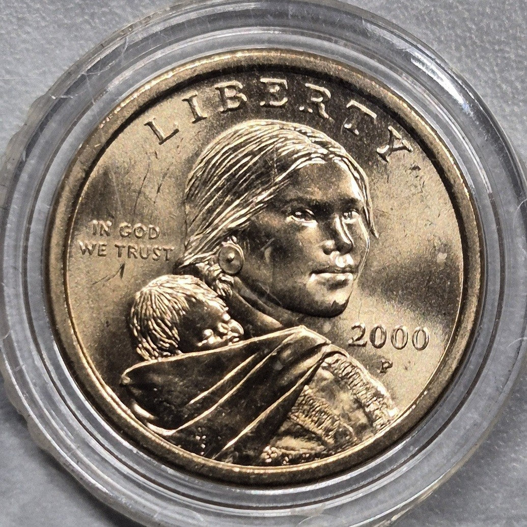 2000-P Sacagawea Golden Dollar $1 First Year Issue Uncirculated BU Philadelphia