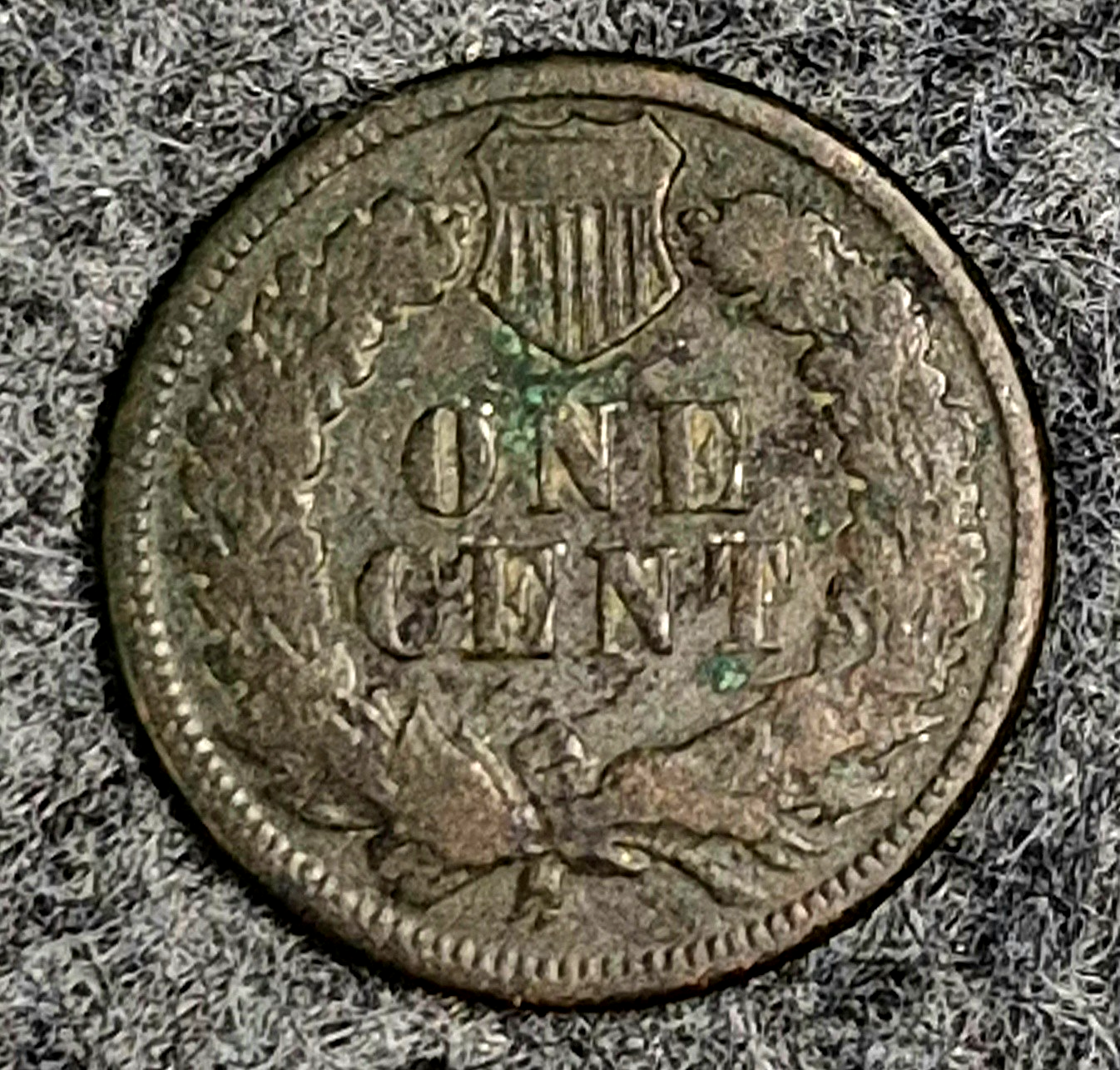 Better Date 1876 Indian Head Cent  VG Features Dark Brown Strong Full Date