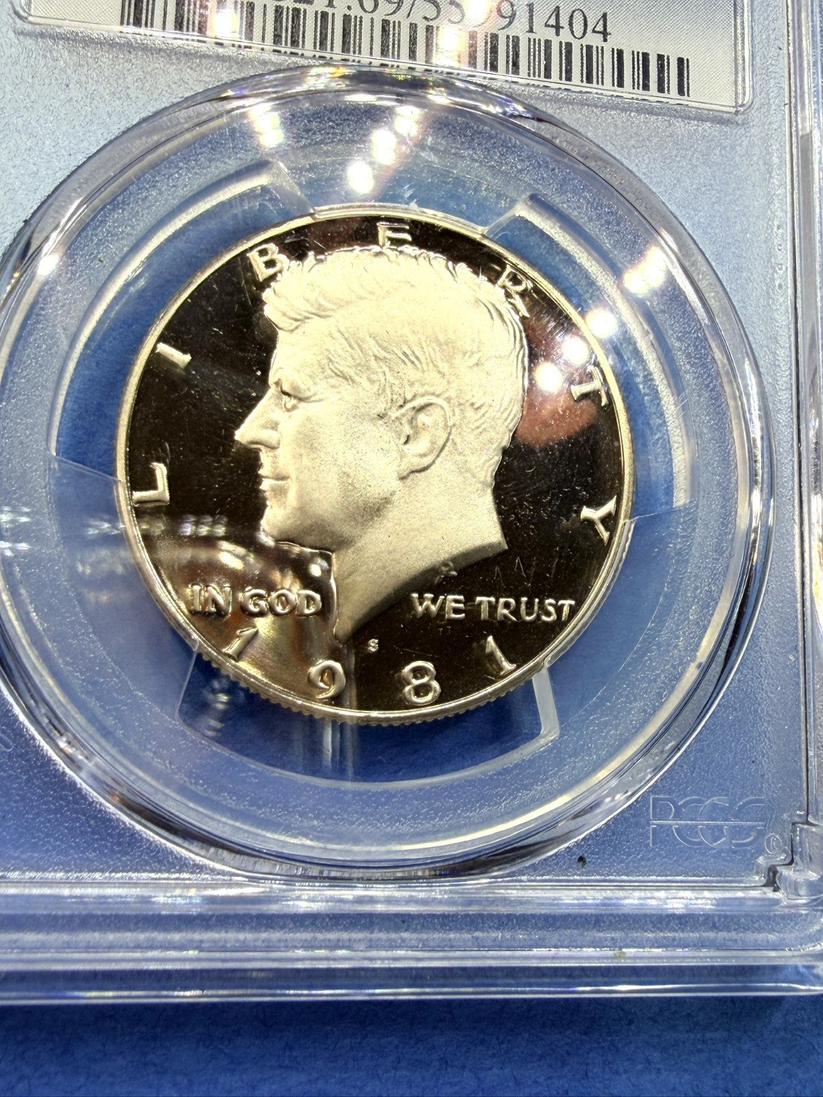 1981-S Kennedy Half Dollar 50C PCGS PR69DCAM Type 1 Deep Cameo Gem Proof JFK
