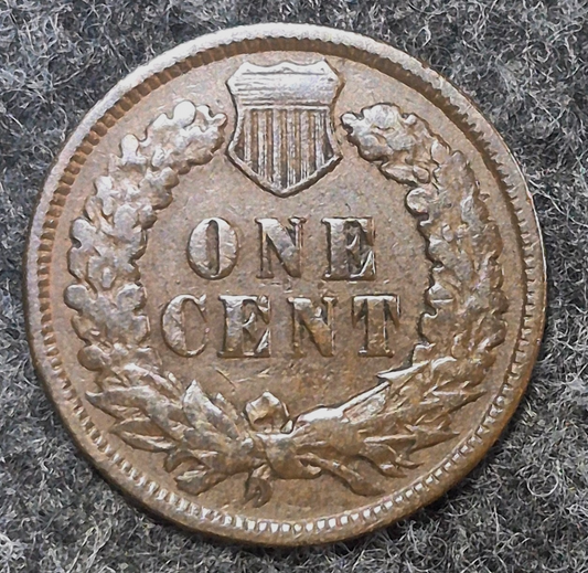 1874 Indian Head Cent Penny, F+/VF Features, LIBERTY, Receive Coin Pictured 1C