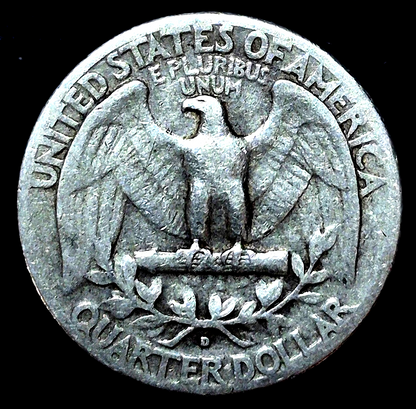 1936 D Washington Quarter Tough Early Premium Date 90% Silver VF Features GTKTK