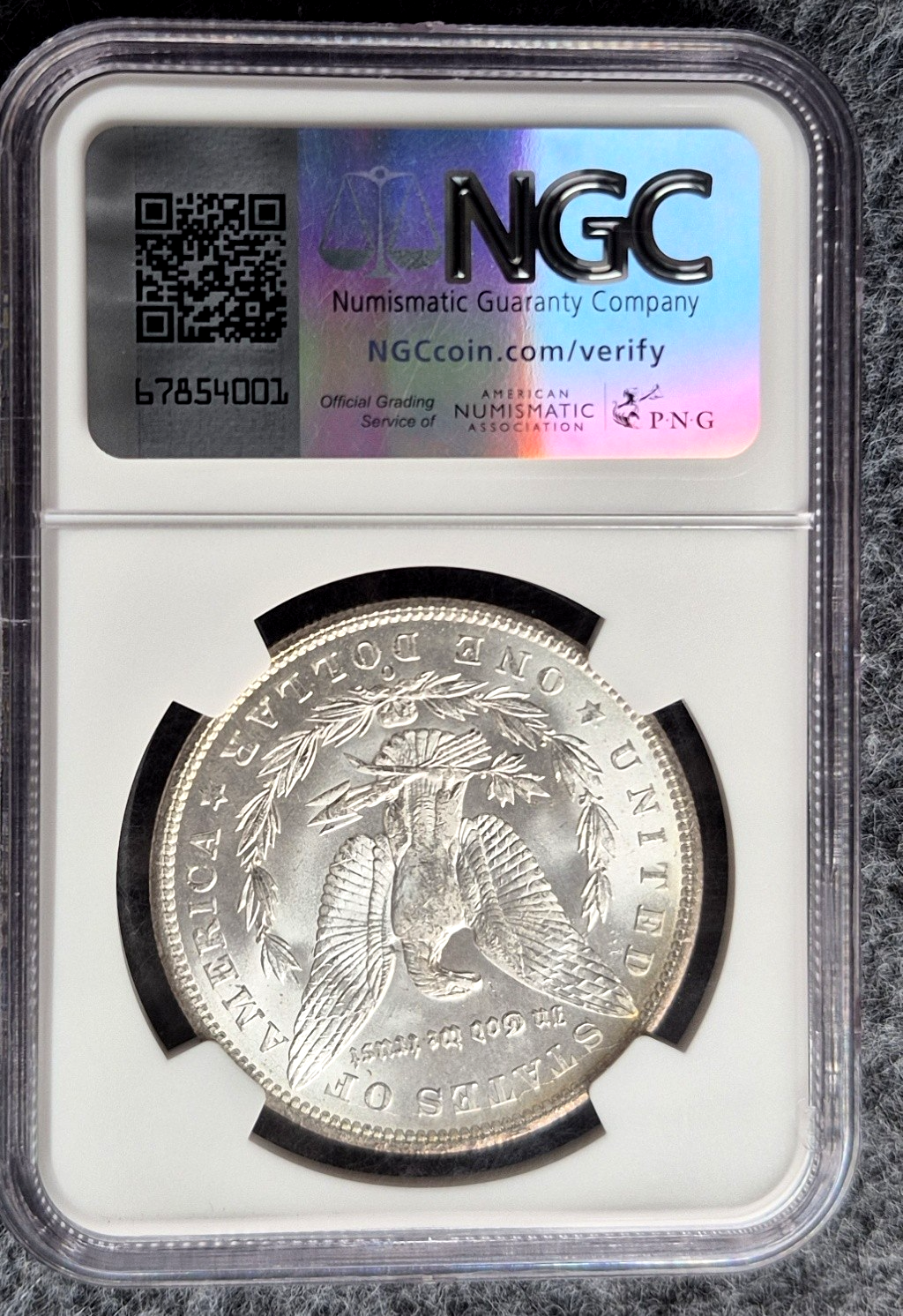 1904-O Morgan Silver Dollar NGC MS63 Rim Toning New Orleans Mint Certified $1