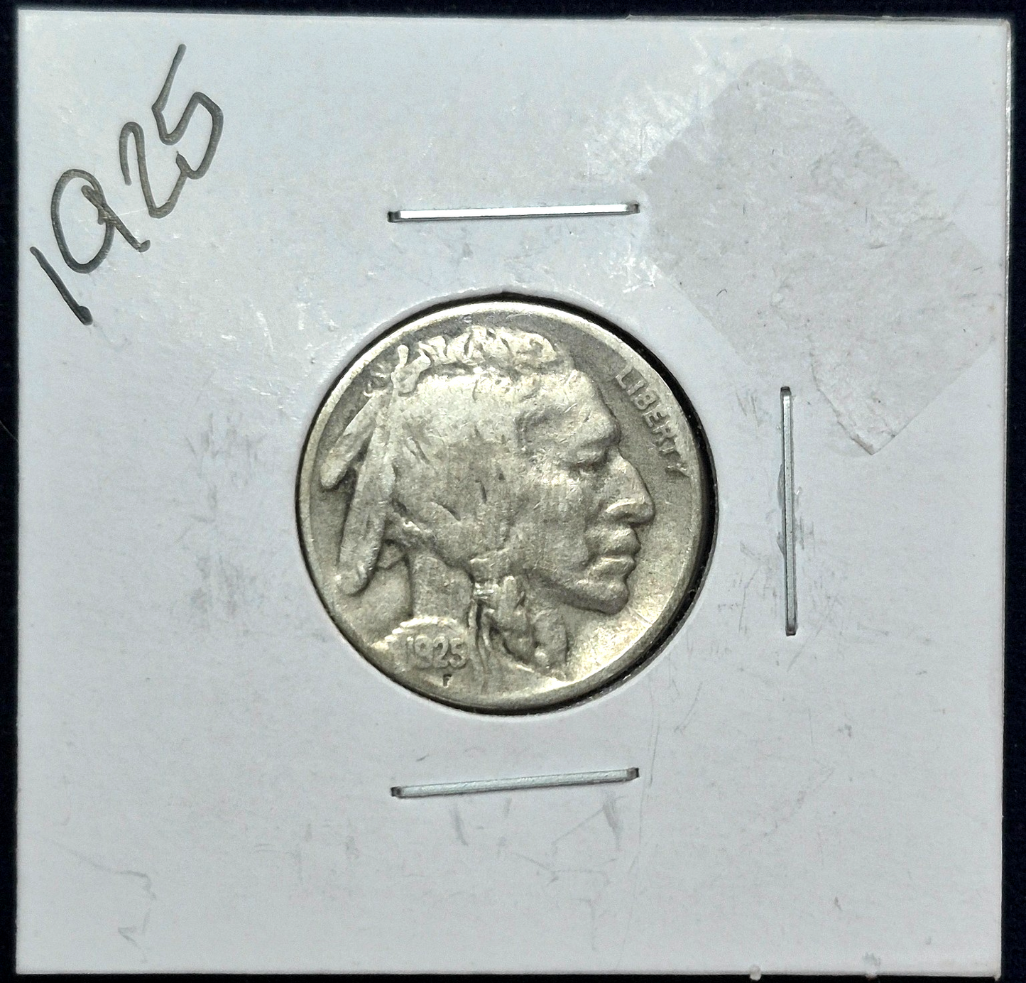 1925 Buffalo Nickel Sharp F-VF Features Full Date Partial Horn Better Date 5C