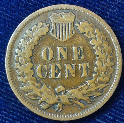 LOT Of Two 1907 Indian Head Pennies Bookend VG-F Features Nice Coins
