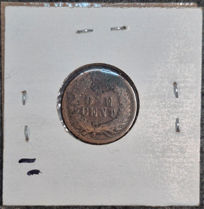 1864 Copper Nickel Indian Cent Penny Good Features Nice Coin 1C
